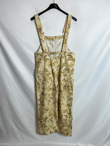 ZARA.Peto beige flores T.s