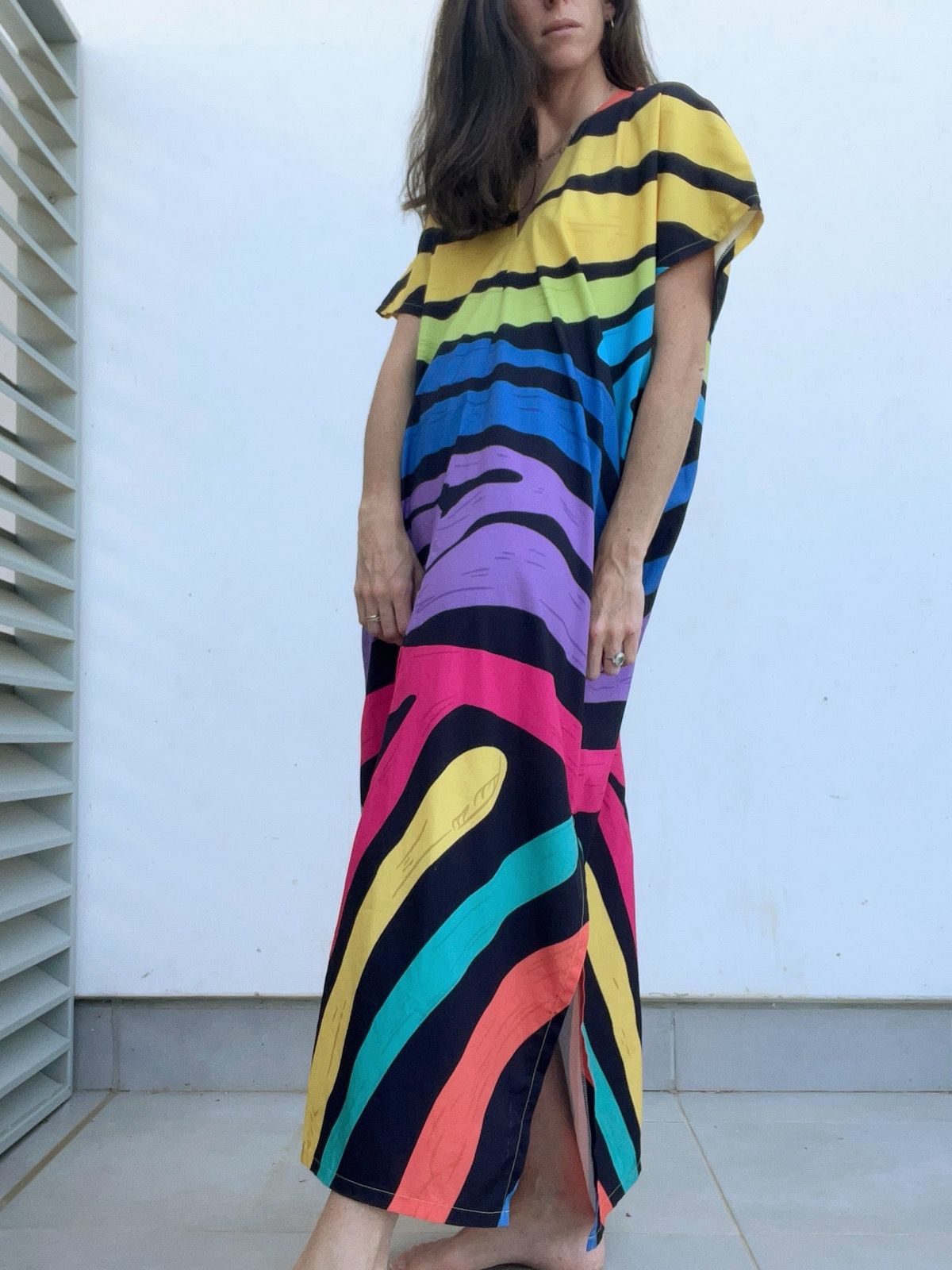 DROLIO. Vestido caftán colores