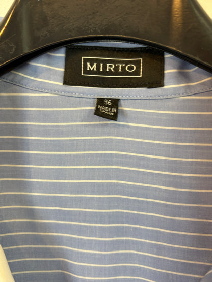 MIRTO. Striped midi shirt dress. Size 36