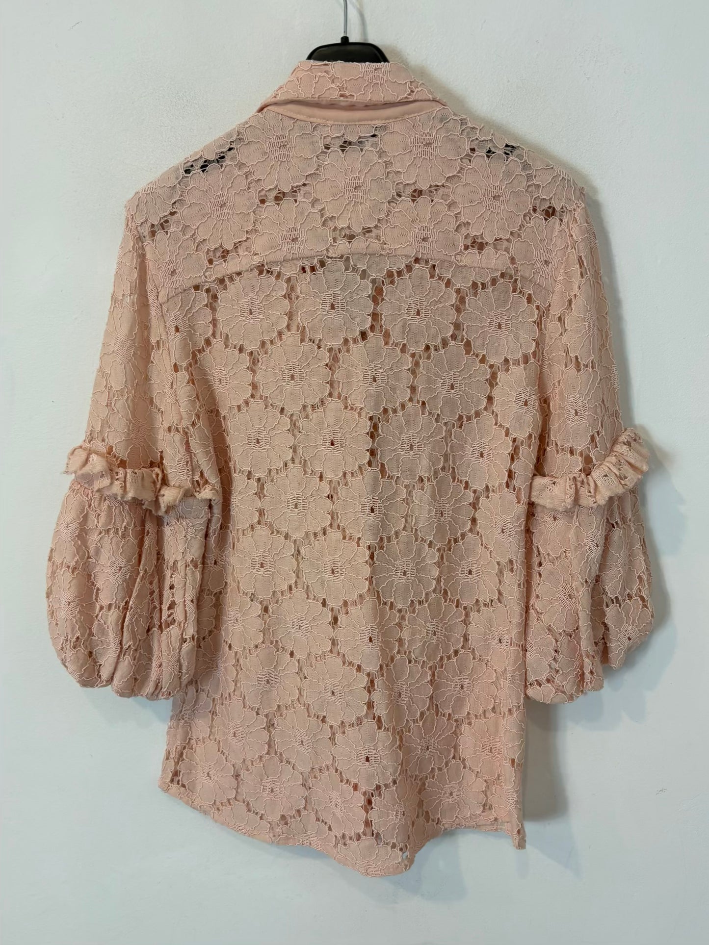 JEFF GALLANO PARIS. Blusa rosa textura