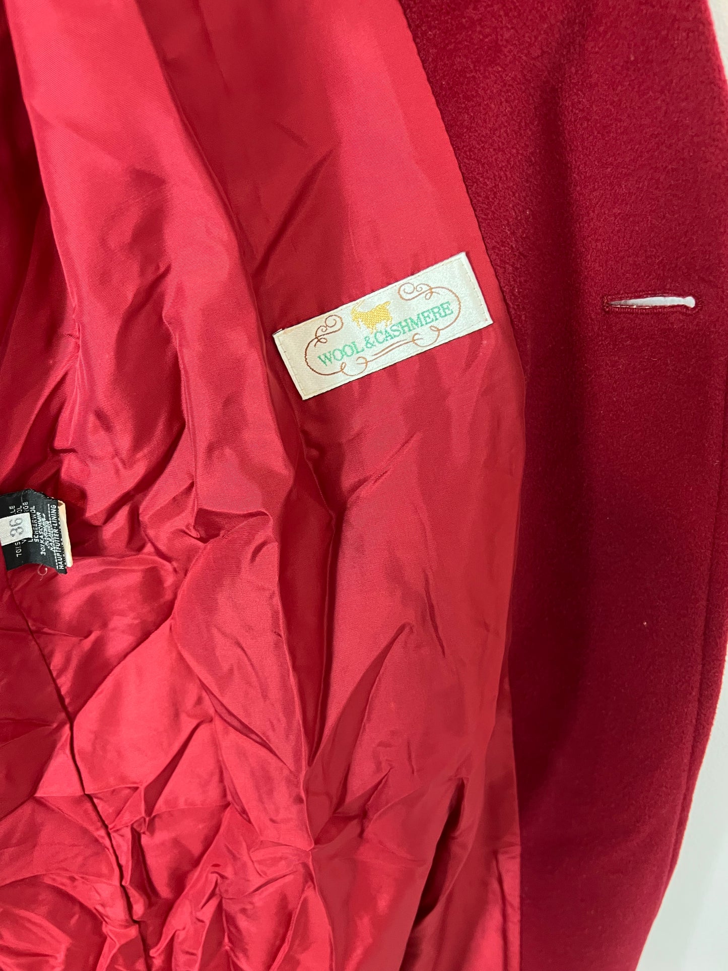 WINDSOR. Long wool and cashmere coat. Size 36 (M)