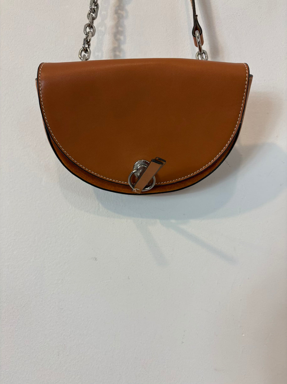 ZARA. Riñonera/ bolso piel camel