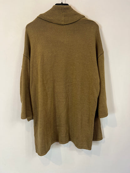 EL CORTE INGLÉS. Cárdigan punto caqui T.s