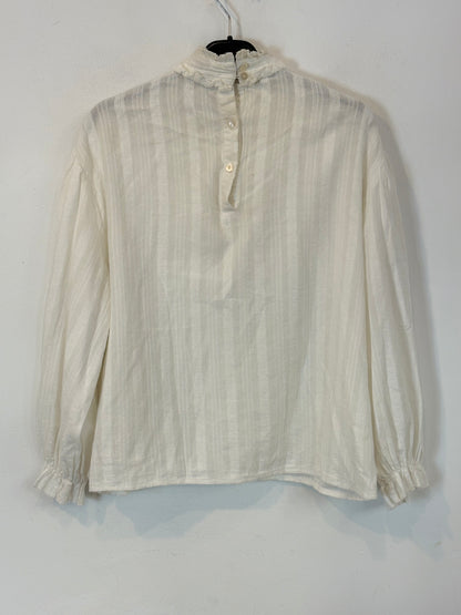 NÍCOLI. Blusa blanca bordados