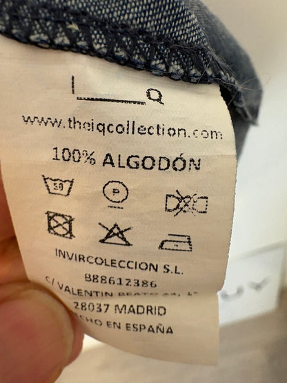 IQ COLLECTION. Camisa denim manga abullonada