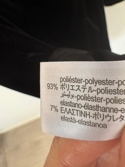 ZARA. Vestido corto terciopelo abertura