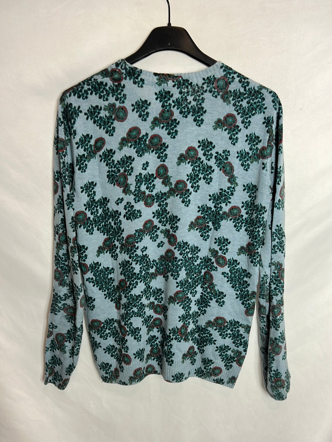 BIMBA Y LOLA. Printed blue sweater. TXS