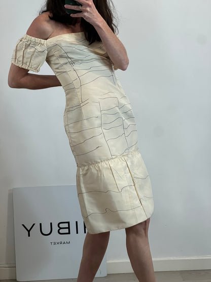 PRADA. Vestido seda vintage