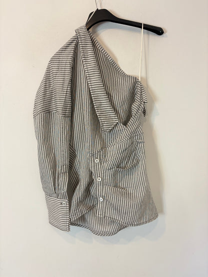 ZARA. Blusa rayas asimétrico T.xs