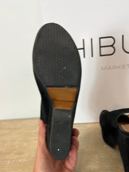 CLERGERIE. Sandalias plataforma negros T.39