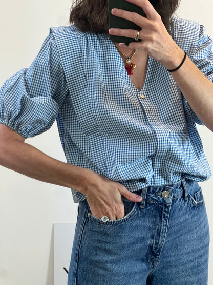 TRIANA BY C. Blusa cuadros azules T.s