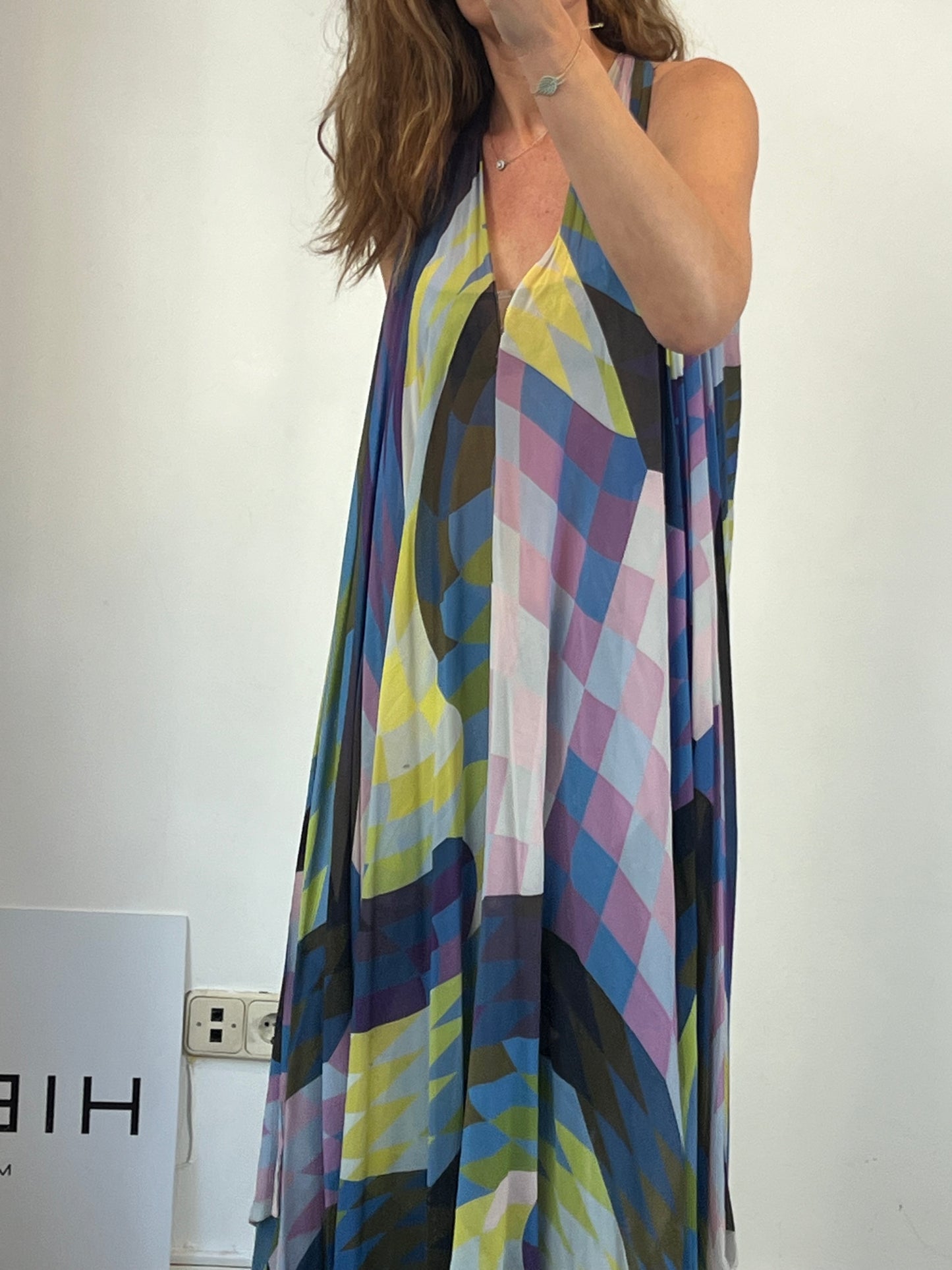 MATTHEW WILLIAMSON Vestido midi colores asimétrico. T S/M