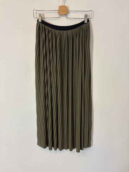 PARFOIS. Falda midi pisada verdes