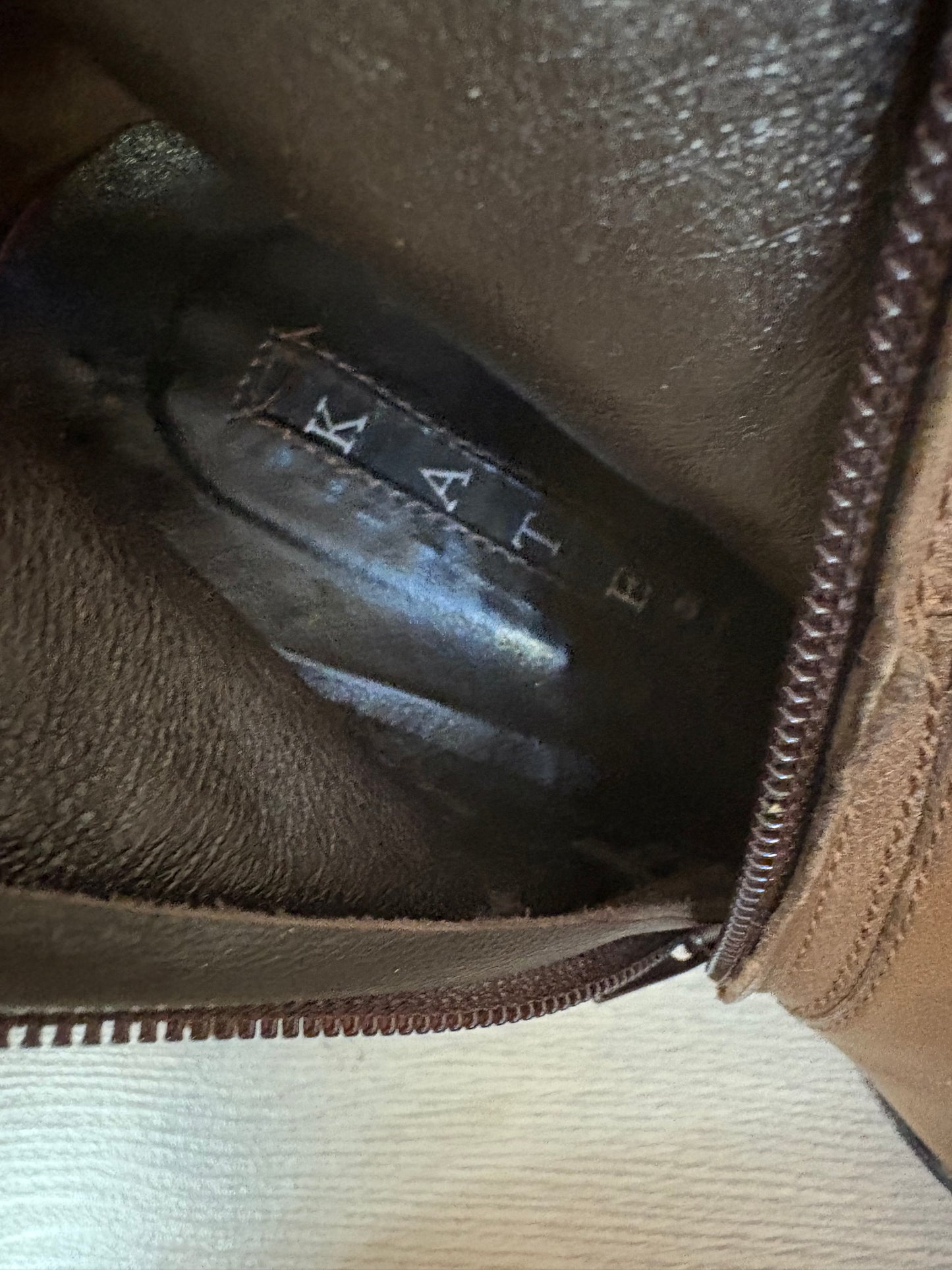 KATE. Botas altas marrón  piel. T 40