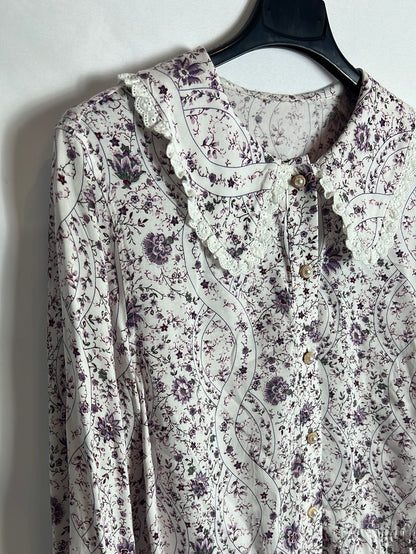 OTHERS. Printed flowy blouse. TM