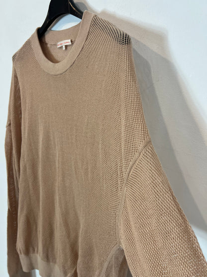 FILIPPA K. Jersey beige rejilla T.s