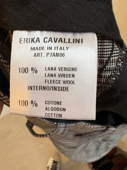 ERIKA CAVALLINI. Pantalones pinzas cuadros