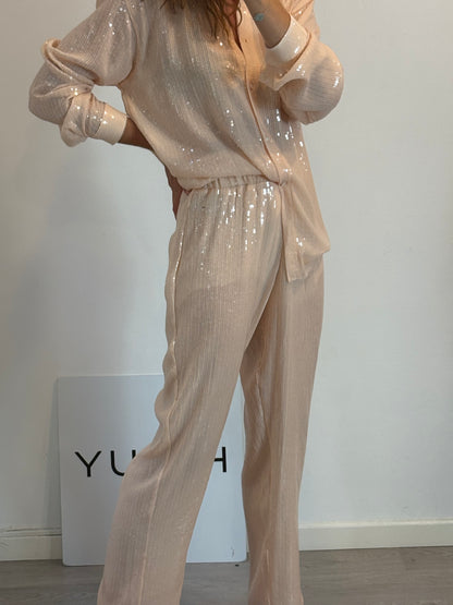 GONÇALO PEIXOTO. Total look lentejuelas T.s/m