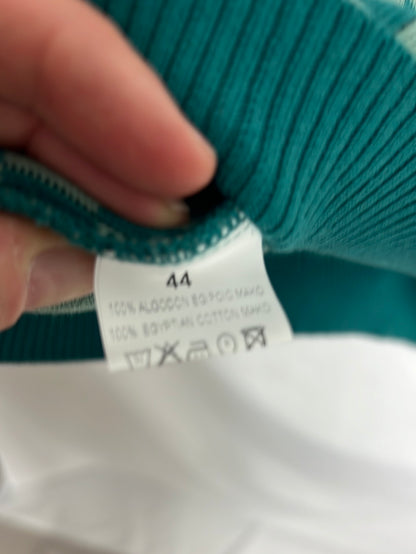 WENDY'S LITTLE HOUSE. Green checked cotton sweater. TM