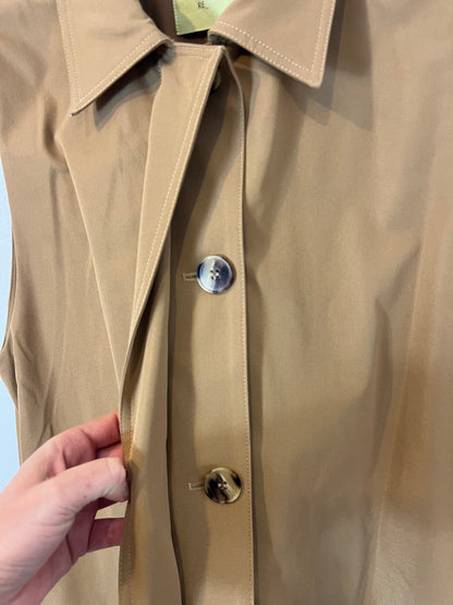 INDI&COLD. Chaleco largo efecto gabardina . T M