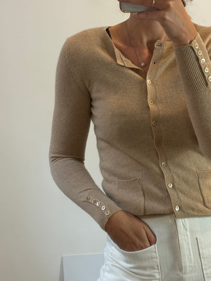 EASY WEAR. Chaqueta beige cashmere