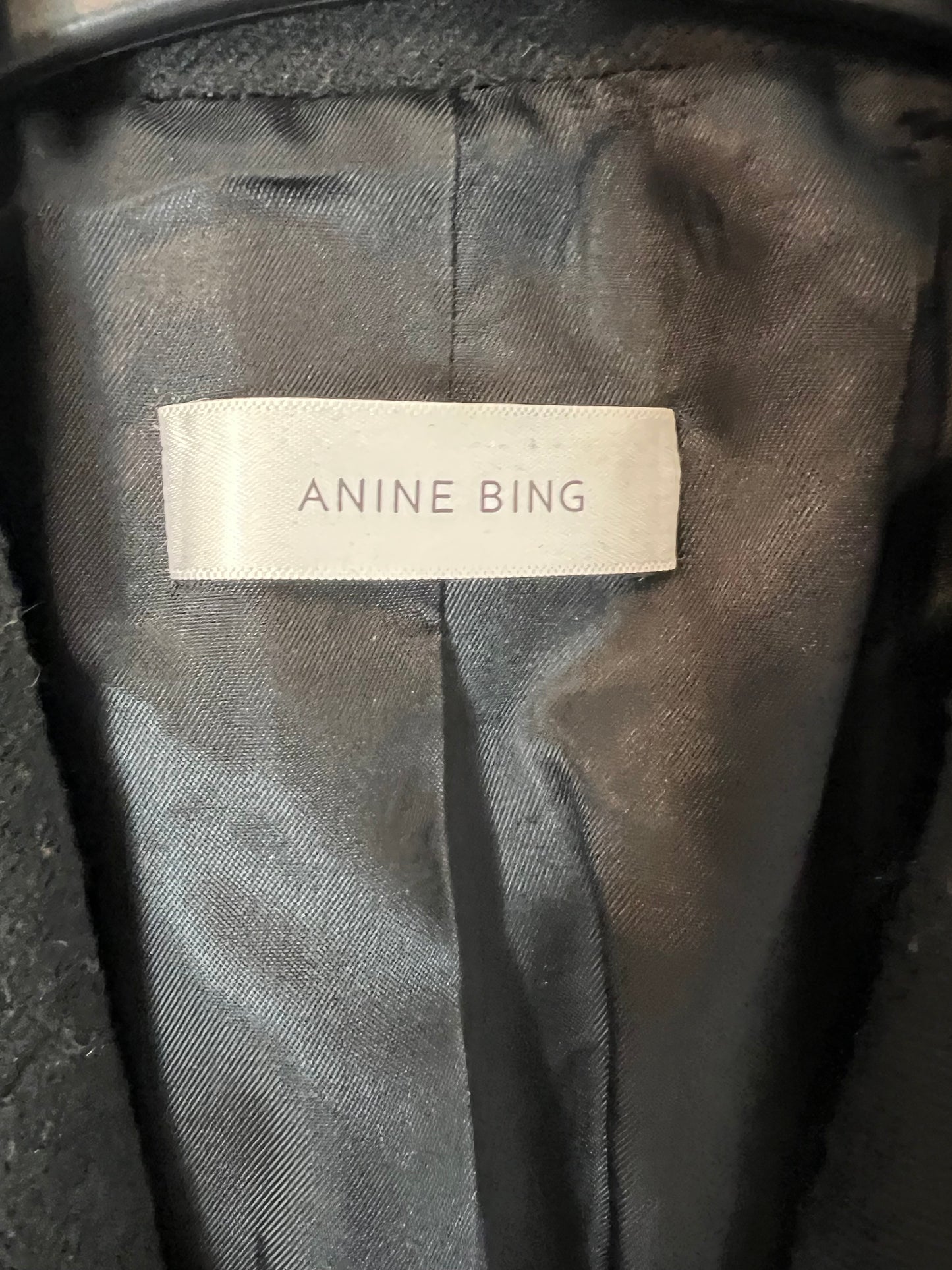 ANINE BING. Black blazer with wool. T XS/S