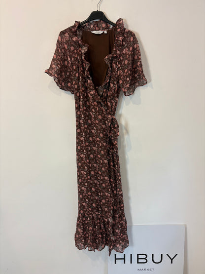 & OTHER STORIES. Vestido largo estampado cruzado