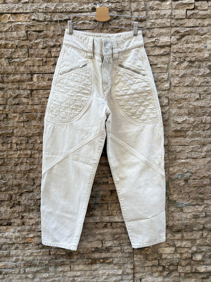 ISABEL MARANT. Denim beige costuras