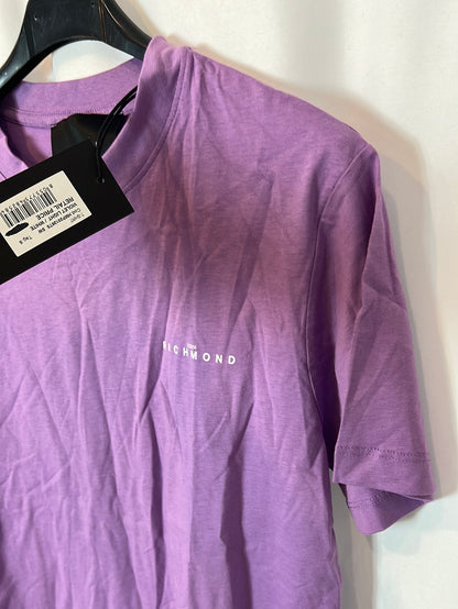 JOHN RICHMOND. Purple letters t-shirt. T.S.
