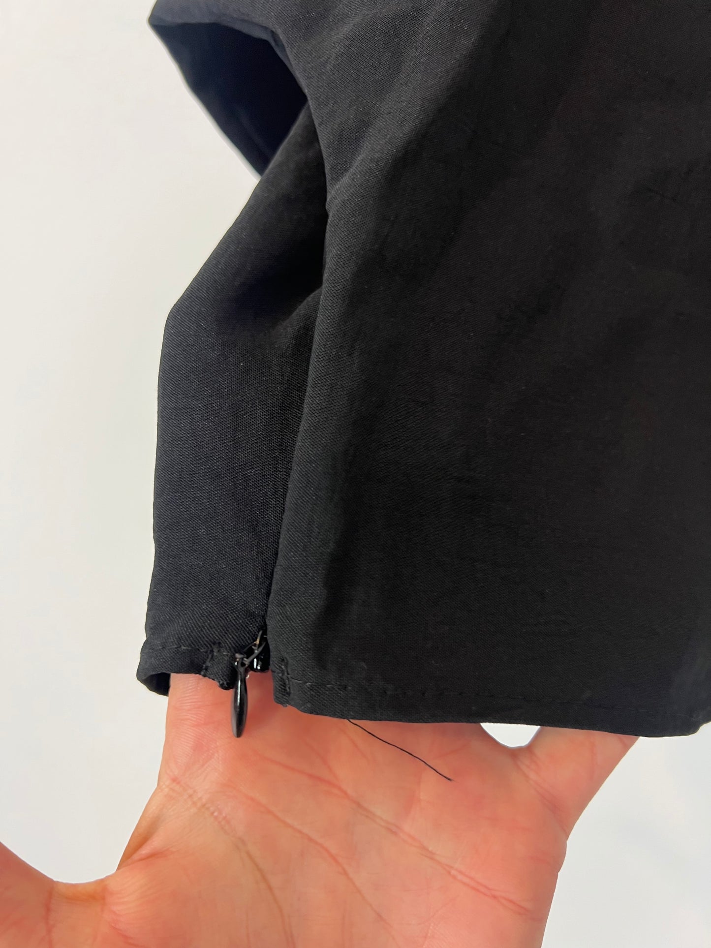 ZARA. Black blouse with stud detail. Size XS