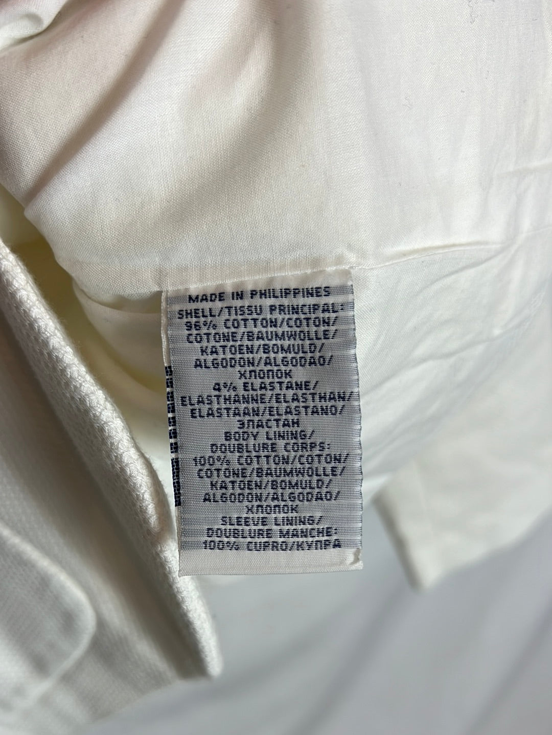 POLO RALPH LAUREN. White piqué blazer. Size 10 (38)