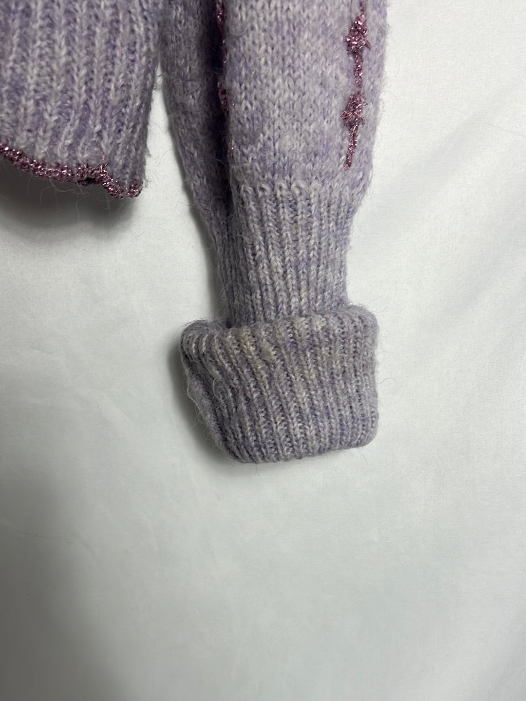 ZARA. Jersey malva hilos brillo . TM (Tara)