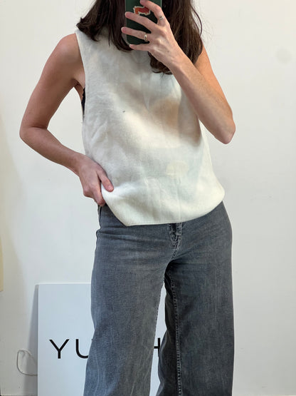 ZARA HOME. Top lana color crudo