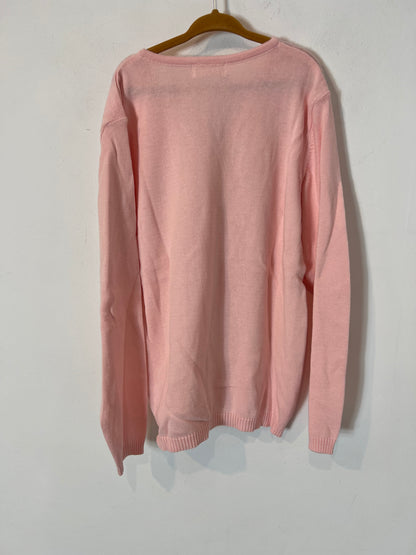 NECK&NECK. Jersey rosa algodón. T 10-11 años