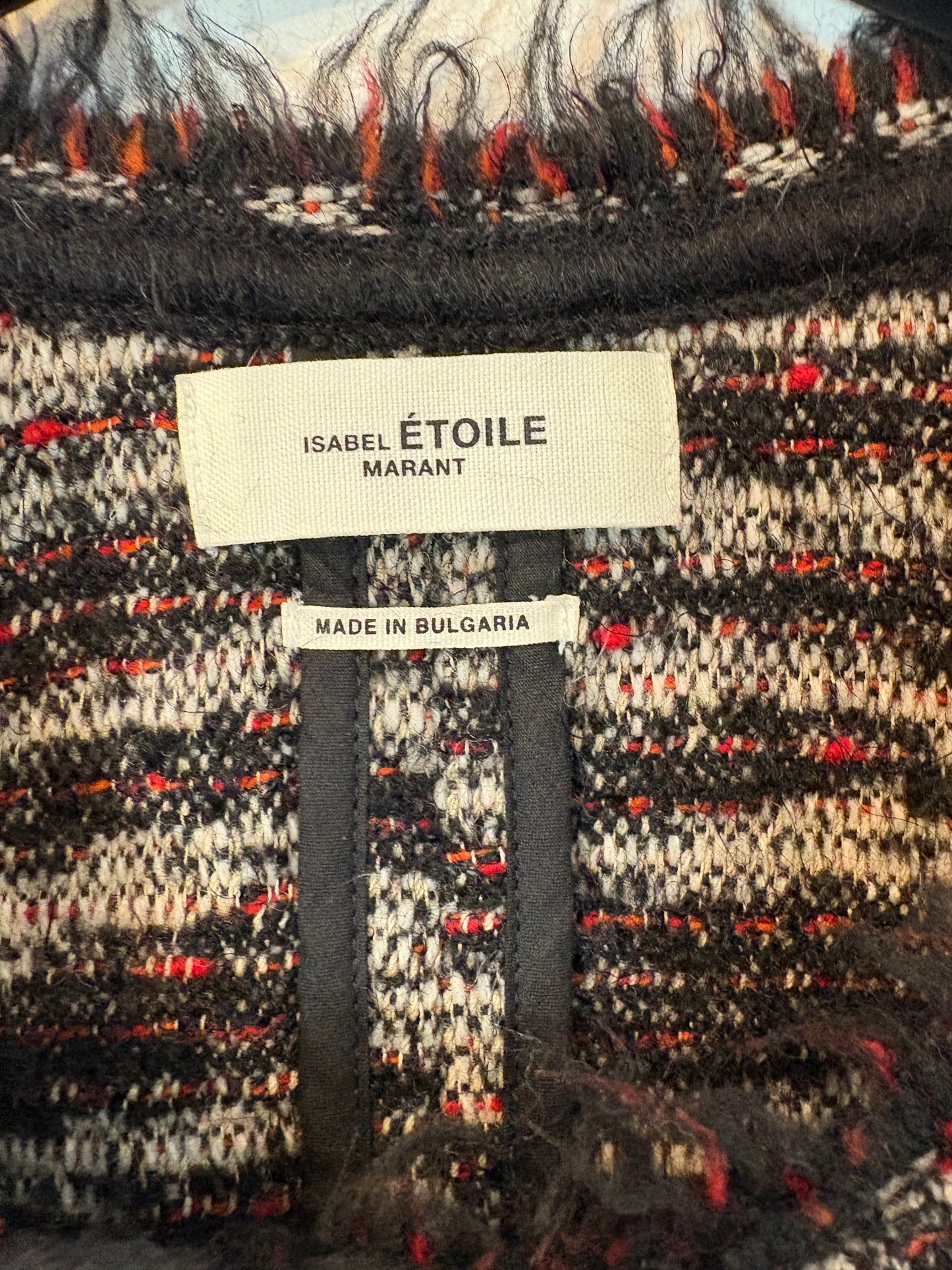 ISABEL MARANT ÉTOILE. Chaqueta jaspeada con lana
