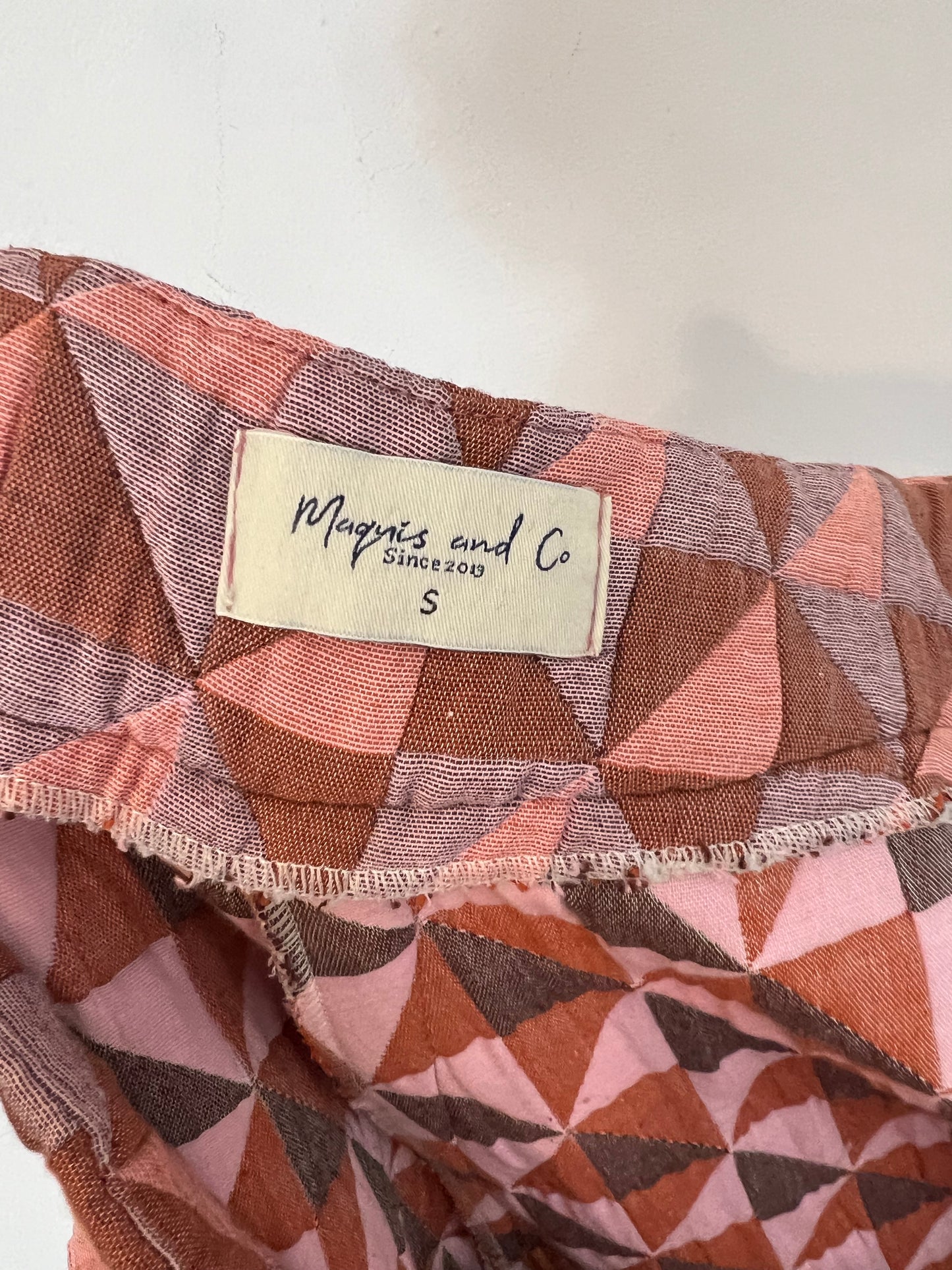 MAQUIS&amp;CO. Quilted wide-leg diamond-pattern trousers Ts