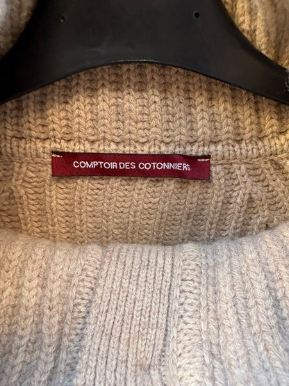 COMPTOIR DES COTONNIERS. Beige turtleneck sweater T.xs