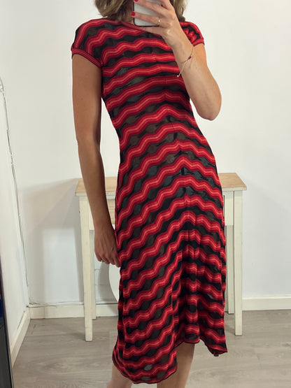 MISSONI. Semi-sheer zigzag dress. TS
