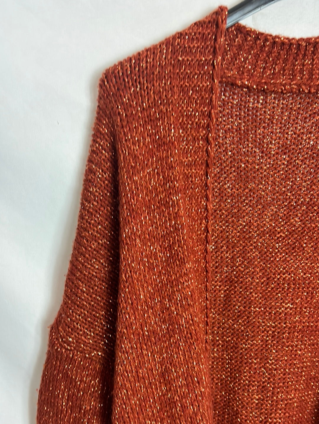 OTRAS. Cárdigan color caldera hilos brillo. T M