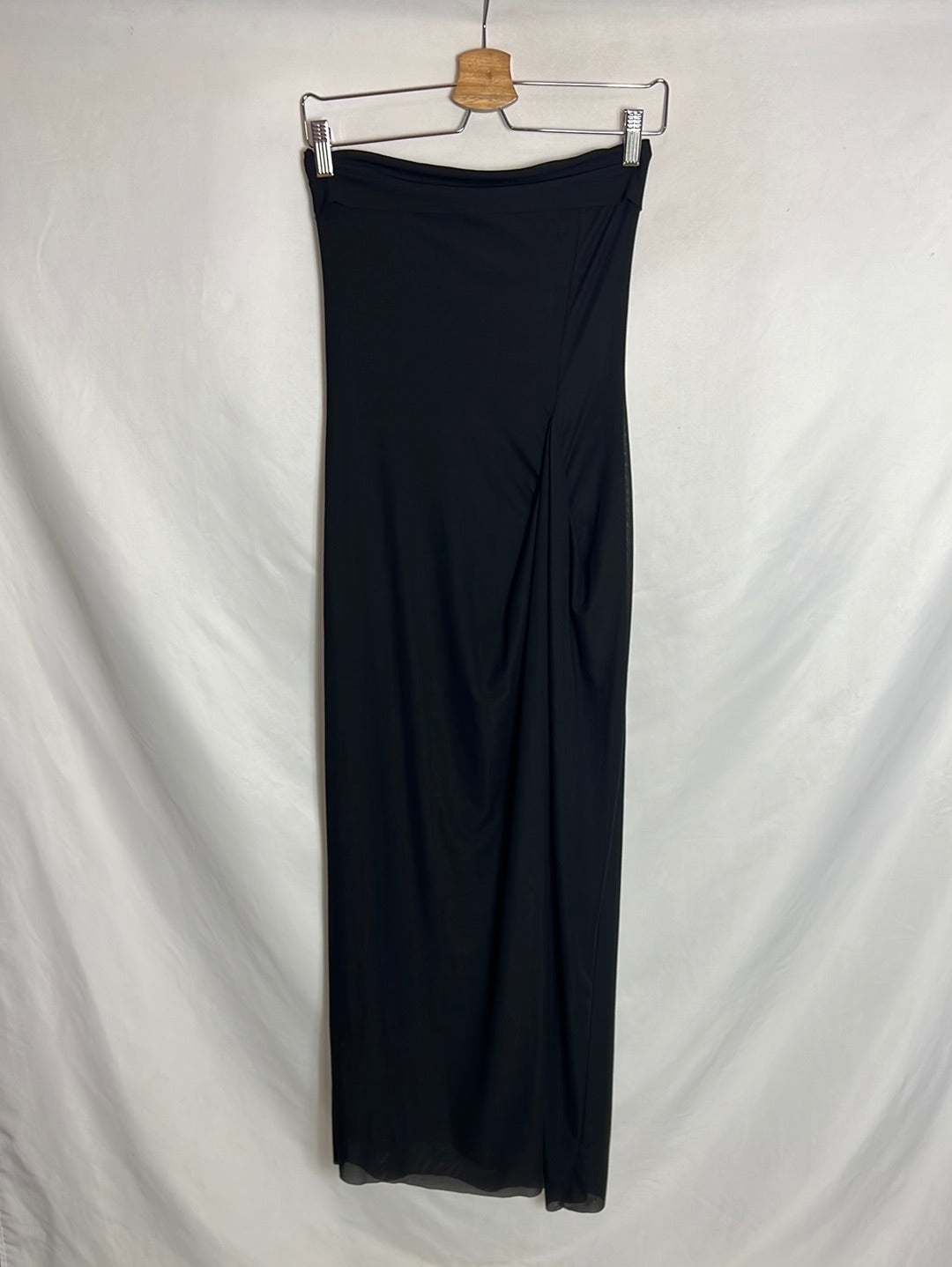 ZARA. Vestido negro palabra de honor T.s