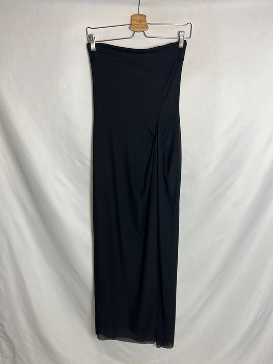 ZARA. Vestido negro palabra de honor T.s