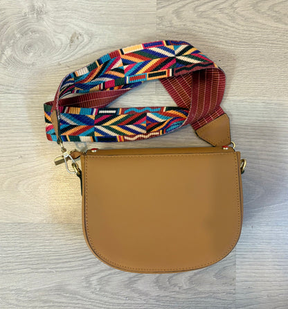 Bolso piel asa multicolor