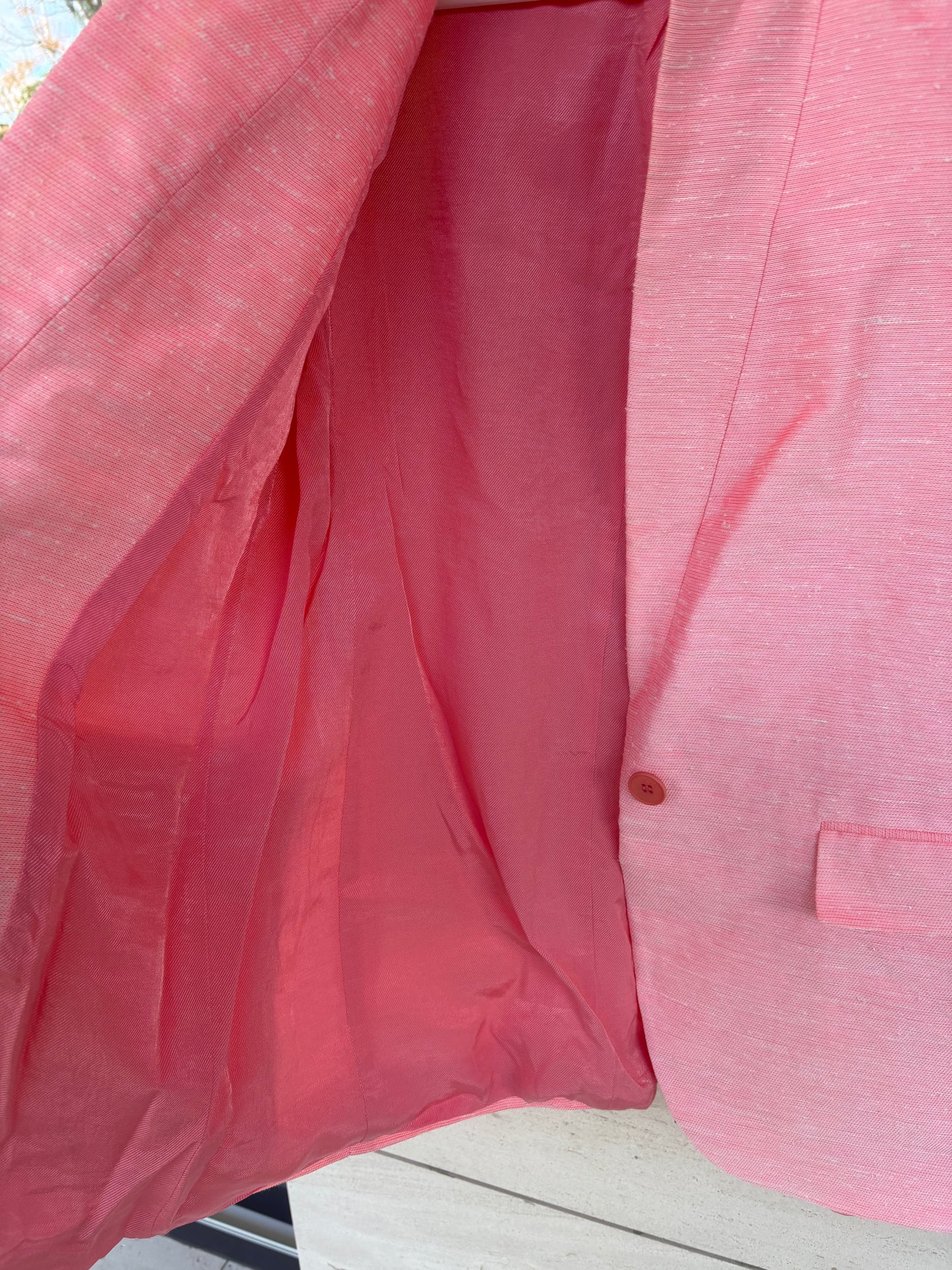 STELLA Mc CARTNEY. Americana rosa jaspeada seda