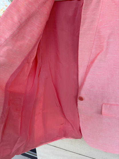 STELLA Mc CARTNEY. Americana rosa jaspeada seda