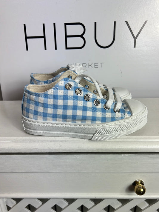 MI CANESÚ. Zapatillas cuadros vichy. T 29