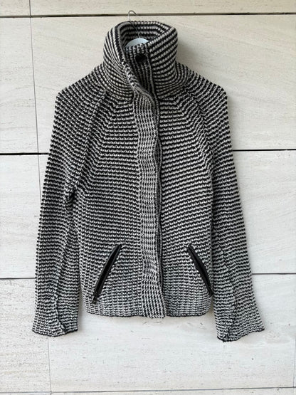 ZADIG & VOLTAIRE. Chaqueta punto mezcla cuello alto
