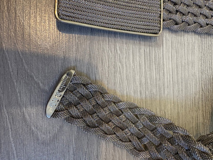 BIMBA Y LOLA. Cinturón trenzado metalizado