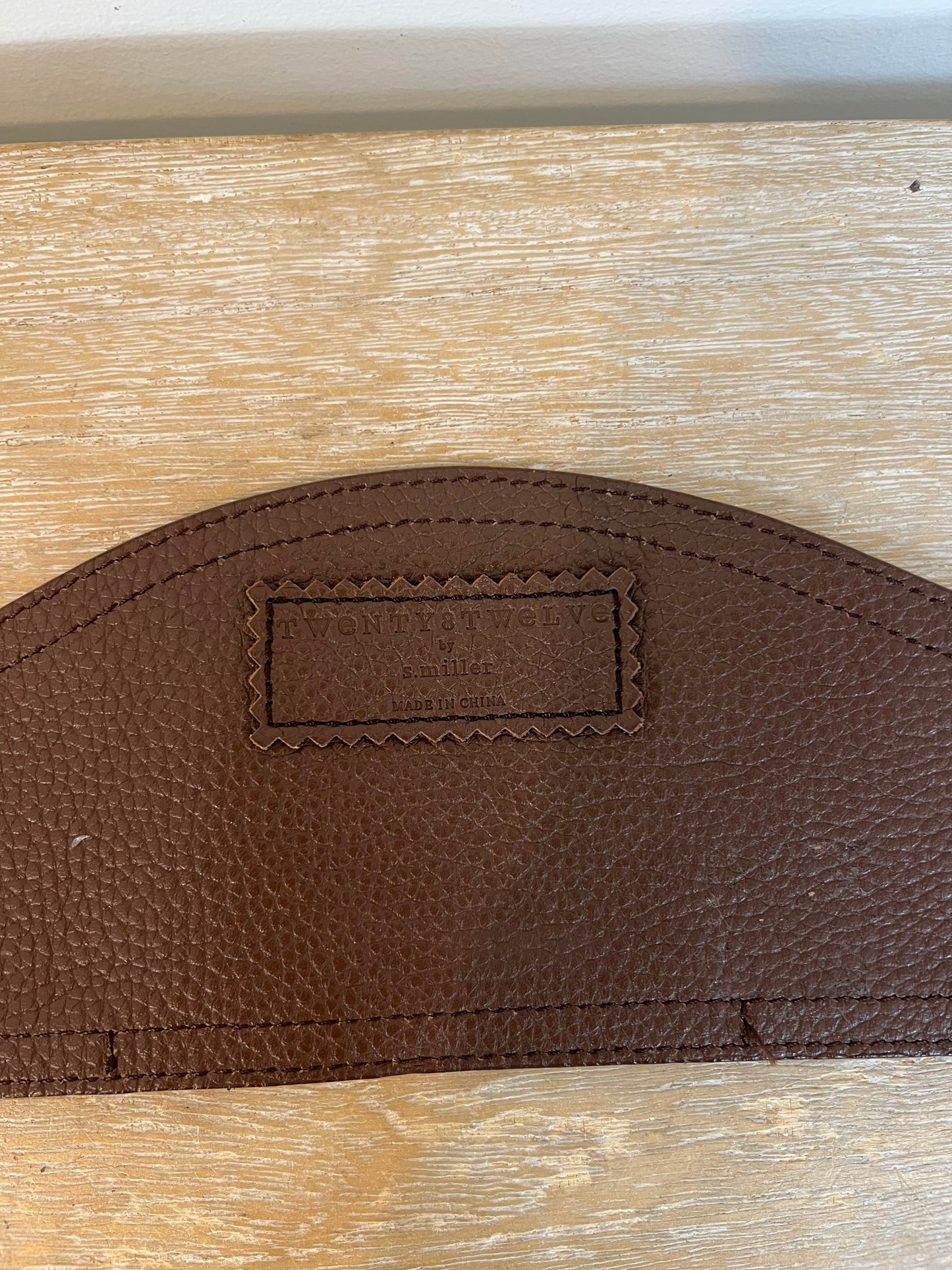 TWENTY TWELVE. Cinturón marrón fajín. T S