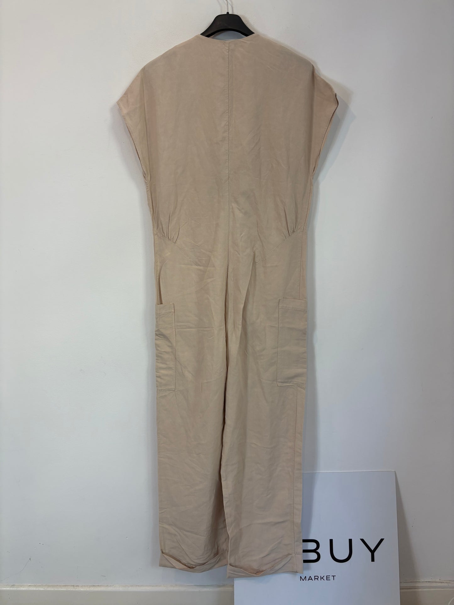 BIMBA Y LOLA. Beige linen jumpsuit. TS