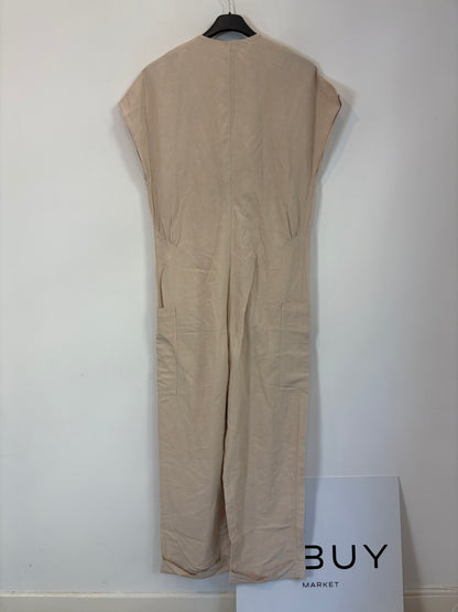 BIMBA Y LOLA. Beige linen jumpsuit. TS